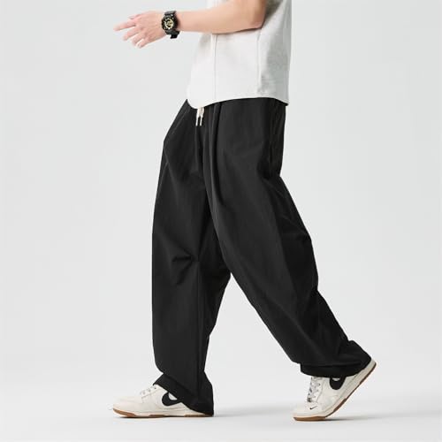 Seidarise Men's Cargo Drop Crotch Wide Leg Baggy Harem Pants Japanese Yoga4