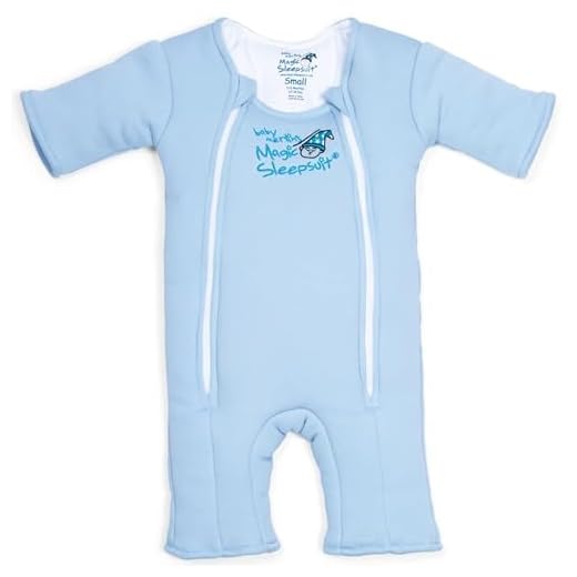 Baby Merlin's Magic Sleepsuit - 100% Cotton Baby Transition Swaddle - Baby Sleep Suit - Cream - 3-6 Months
