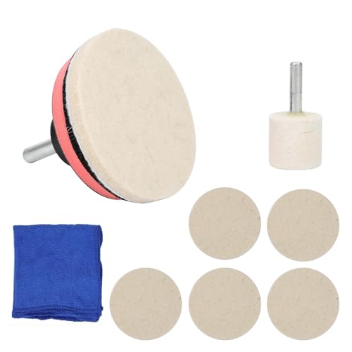 Uadme Kit Polissage Verre, Efface Rayure pare Brise, Kits Polissage Voiture en Polish, pour Nettoyage en Profondeur