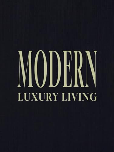 Modern Luxury Living: Black Coffee Table Book for Home or Office ...