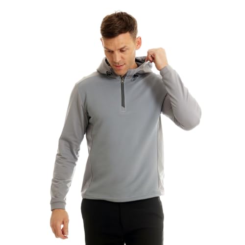 Sweat à capuche technique de golf Island Green homme vêtement respirant à col zippé actif