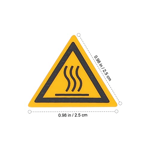 Cuidado Sinal de Segurança Superfície Quente: 10 Pcs Cuidado Risco de Água Quente de Sinal de Aviso