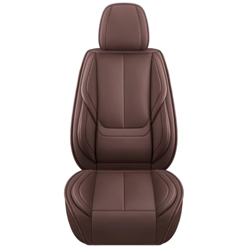 Image of MINGBRON Seat Covers, Car Seat Covers Front Seats, Car Seat Cover, Car Seat Protector Waterproof, Car Seat Cushion Nappa Leather, Brwon Seat Covers Carseat Cover Universal Fit for Most Cars