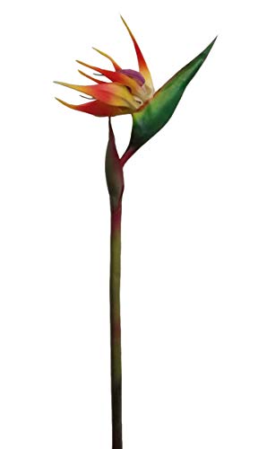 Amerique Gorgeous Pack Of Four (4) 31.5" Real Touch Bird Of Paradise Artificial Silk Flower Sprays, Feel Real Tech, Large Permanent Flower, Super Quality, 4 Pieces #TOP1