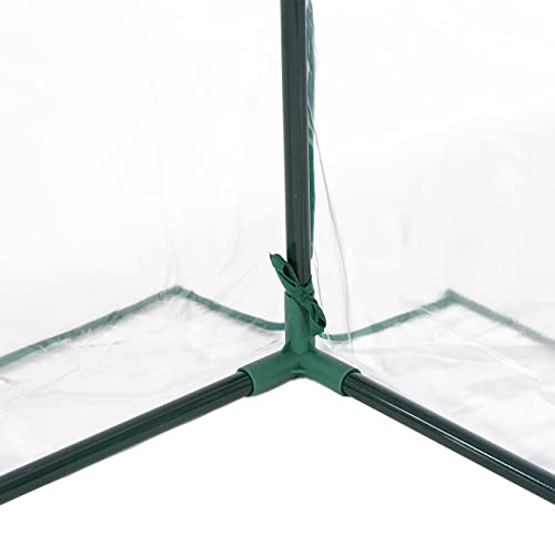 ONVAYA® Foliengewächshaus Günni mit Regalen & Fenster | Gewächshaus aus Folie für den Garten | Anzuchthaus | stabil, Winterfest & UV-beständig | 188 x 130 x 190 cm 8 ONVAYA® Foliengewächshaus Günni mit Regalen & Fenster | Gewächshaus aus Folie für den Garten | Anzuchthaus | stabil, Winterfest & UV-beständig | 188 x 130 x 190 cm – Bild 8