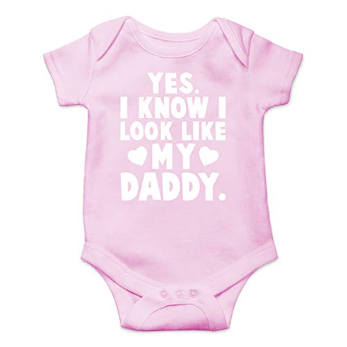 AW Fashions Yes. I Know I Look Like My Daddy - I Got These Guns From My Dad - Cute One-Piece Infant Baby Bodysuit