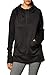 Hanes womens Sport Performance Fleece Pullover Hoodie Hoody, Black Solid/Black Heather, Large US