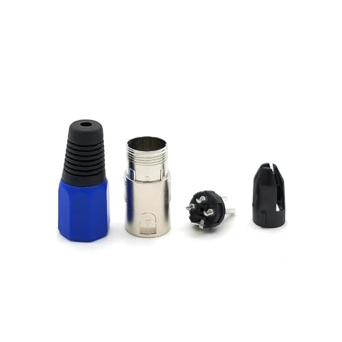 Conector de altavoz de 3 pines macho línea de cableado enchufe micrófono 5PCS 4