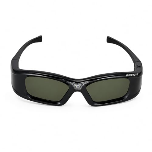 MUSINOTE 3D Spectacles, 3D Glasses for DLP-Link Projectors, Active Shutter 3D Glasses, Compatible...