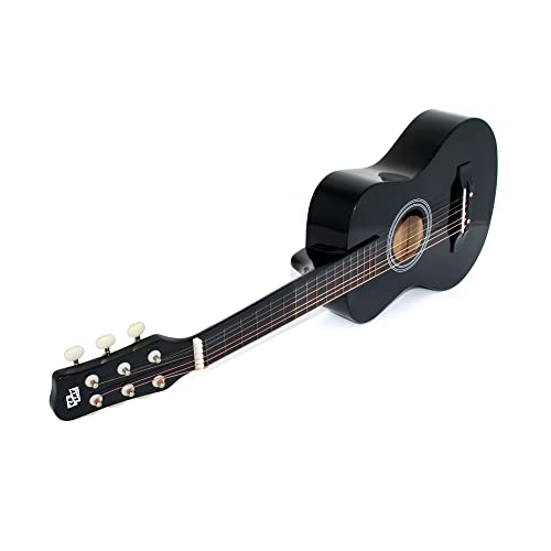 Cb Sky 30" Wooden Black Acoustic Guitar For Kids/Boys/Girls/Beginners/Guitar For Age 3-5 5-9 (Black) #TOP2