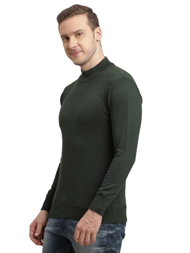 Pull en tricot à col roulé rayé homme mode masculine classique - 3