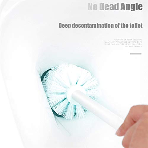 Cml Bathroom Magnetic Cleaning Brush Pp Plastic Bathroom Accessories Set Home Long Handle Shower Room Portable Toilet Brush (Color : Gray) #TOP2
