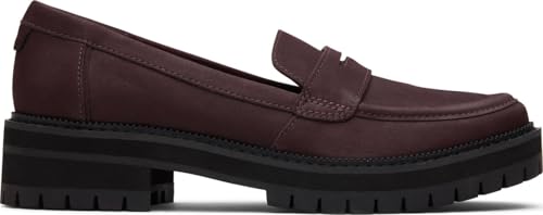 Image of TOMS - Womens Cara Dress Casual Shoes, Color Blbr Leather, Size: 5 B(M) US