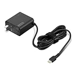 Lenovo USB-C 65W Wall Charger - PD 3.0 - Power Adapter for Laptop, Tablet, Notebook, USB-C Compatible Devices - Slim, Light and Portable with 6.5 Foot Cable - Black