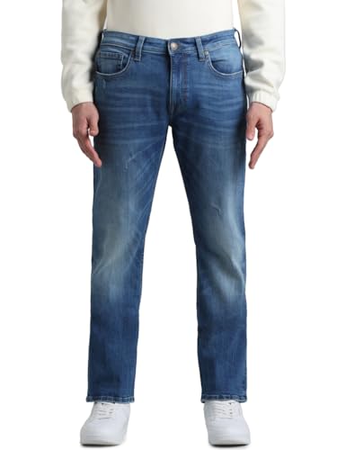 Image of JACK & JONES Men's Regular Fit Jeans | Mid Rise | Jeans for Men
