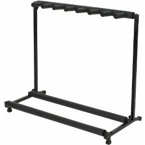 ZENTHLER Rockstand 7 fach Gitarrenständer Gitarren Ständer für Gitarre und Bass klappbar !