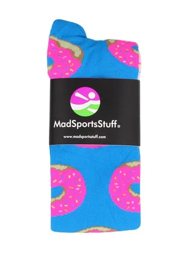 Donut Socks with Pink Frosting and Sprinkles for Soccer Softball Boys Girls Kids Youth Adult Doughnut2