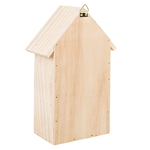 Smart Planet Insektenhotel 15cm x 25cm mit Halterung für eigenen Garten - Nistplatz als Überwitterungshilfe… – Bild 8