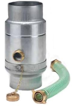 Zambelli Regenwassersammler Ø 100mm inkl. Schlauchanschluss Silber