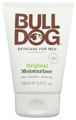 BULLDOG Mens Skincare and Grooming Face Moisturizer Original, 3.3 Fluid Ounce