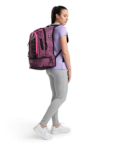 Image of Arena Fastpack 3.0 Sporty Backpack for Swimming, Sea, Gym and Sports, Water-Repellent Travel Bag with Padded Shoulder Straps, Shoe and Wet Clothes Compartment, 40 litres
