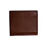 [ ZIPSLINE ] 財布 メンズ財布 日本製 ジャパンレザー 本革 二つ折り財布 サイフ 栃木レザー 薄い コンパクト 革 レザー (ブラウン 茶色 BROWN)