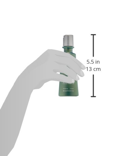ColorProof ClearItUp Detox Shampoo bottle held in hand to show scale, measuring 5.5 inches or 13 cm
