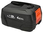Gardena System Akku P4A PBA 18V/72: Zubehör für viele Gartengeräte (Trimmer, Bläser und Heckenscheren), mit 4,0 Ah Kapazität, die Ladezeit beträgt ca. 90 Minuten (14905-20)