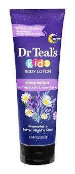 Dr. Teal's Kids Nighttime Relief with Melatonin Gift Set (3 Pack, 60oz Total) - (20oz) 3 in 1 Foaming Bath, (32oz) Sleep Soaking Solution, (8oz) Body Lotion - Essential Oils Blend with Lavender