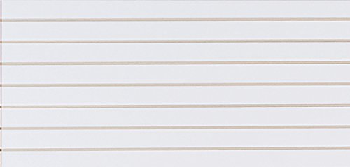 4 ft x 2 ft Horizontal White Slatwall Easy Organizer ...