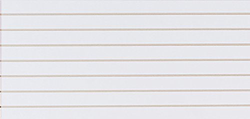 4 ft x 2 ft Horizontal White Slatwall Easy Organizer Panels (24