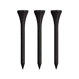 Wood Golf Tees, Black, 2.75
