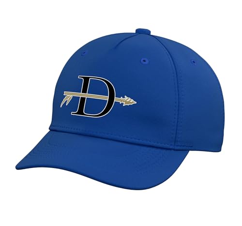 Davidson High School Warriors Adjustable Printed Baseball Hat, Royal Blue