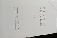 The Quality of Education in Developing Countries 0674740505 Book Cover