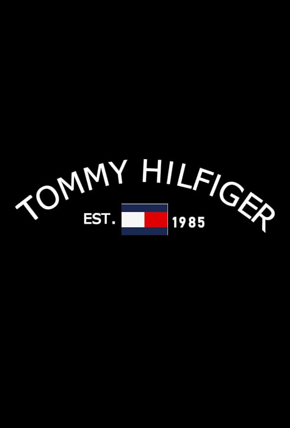 Image of Tommy hilfig t Shirt Black Printed Oversized Terry Cotton T-Shirt for Boys & Men | Stylish Streetwear Half Sleeve Tee