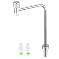 Drinking Water Faucet for Kitchen,Large Water Volume Reverse Osmosis Faucet,Lead-Free Stainless Steel Water Filter Faucet for RO Drinking Water Filtration Systems Beverage Faucet, Brushed Nickel