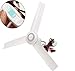 SENREAL 12V Portable Ceiling Fan 19.7” Mini Ceiling Fan Hanging Camping Tent Fans for Outdoor Gazebo Battery Powered Ceiling Fan Silent Design with Switch