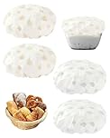 CULEB 4 Pcs Cuffie Copri Alimenti,Coperchio per Cestino Lievitazione Pane,Accessori Fermentazione Pane,Accessori Pasta Madre per Fermentazione e Cottura,Extra Resistente(2 Colori 28cm)