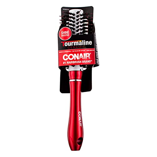 Conair Tourmaline Ceramic Straighten & Add Shine Round Hair Brush