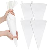 Matériau : les poches à douille de 40 cm sont fabriquées en coton durable avec un extérieur en tissu et un intérieur lisse. Ils sont robustes et réutilisables. Ils résistent aux conditions de pression les plus difficiles sans se déchirer