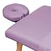 Saloniture 3-Piece Microfiber Massage Table Sheet Set - Premium Facial Bed Cover - Includes Flat and Fitted Sheets with Face Cradle Cover - Lavender