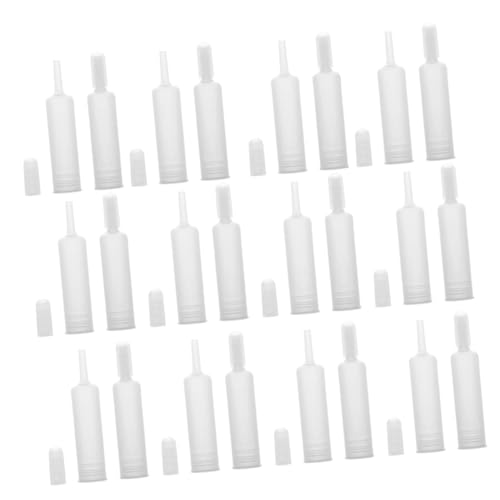 iplusmile 25 piezas Tapas para Ampollas de Plástico de Resistentes y Fáciles de Limpiar Compatibles con Frascos de Aceite Esencial y Sérum Cosmético para Uso Aromaterapia y Manualidades