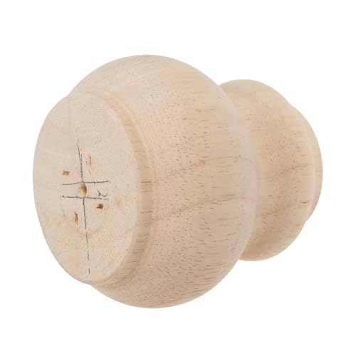 HAPINARY Patas Redondas de Madera Maciza para Sofá y Muebles, 8x8 Cm, Soporte Resistente y Decorativo Estilo Francés, Patas de Repuesto para Mesa de Centro y Banco, Acabado Natural