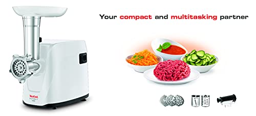 Foto von TEFAL NE1131 HV1 6in1 Fleischwolf, Kunststoff/Stahl, 1600 W, Weiß