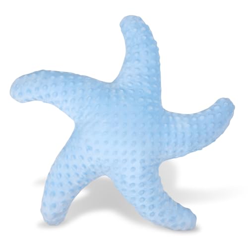 Marble Empire Starfish Pillow Coastal Decor Blue