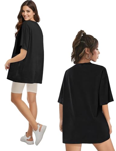 Womens Oversized T Shirts Short Sleeve Summer Tops Crewneck Casual Loose Fit Basic Tee Trendy Plus Size Blouse4