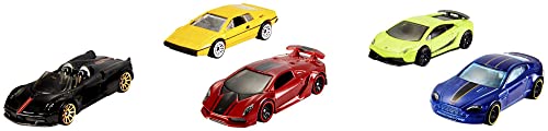 Hot Wheels 5-Car Pack Of 1:64 Scale Vehicles, Gift For Collectors & Kids Ages 3 Years Old & Up #TOP4