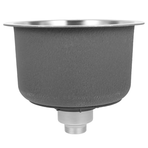 Fregadero de acero inoxidable de diseño redondo para barra y cocina pequeña