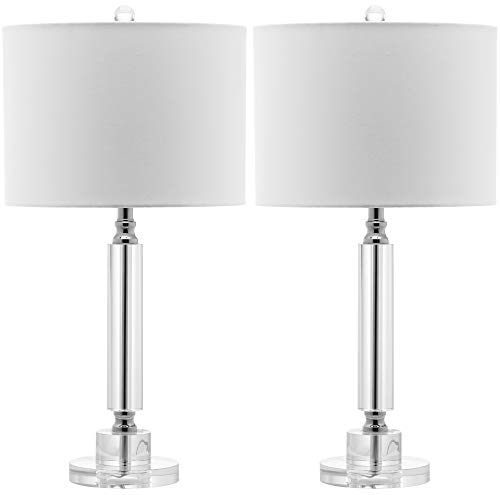 SAFAVIEH Lighting Collection Deco Modern Crystal Column 25-inch Bedroom Living