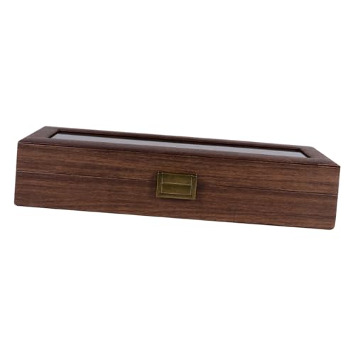 Boîte à montres bois élégante sur la commode coffret de rangement pour le dressing